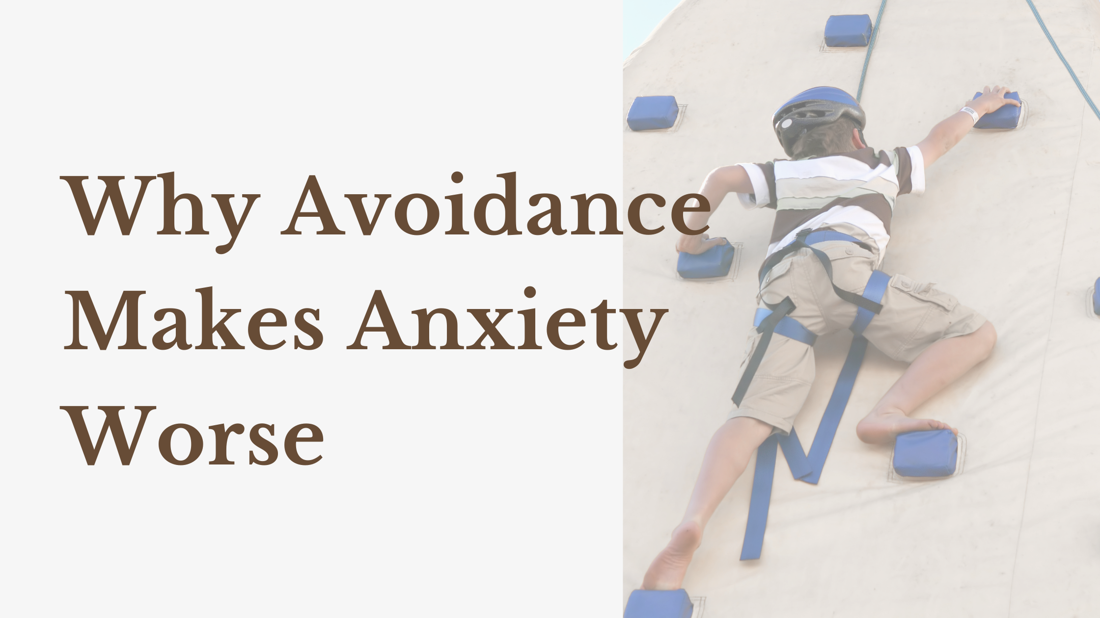 Child taking a brave step into an unfamiliar place with a parent's supportive hand, representing breaking the anxiety avoidance cycle with gradual exposure and confidence building.
